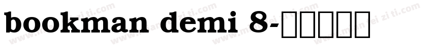 bookman demi 8字体转换